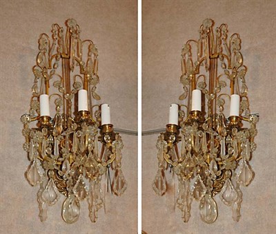 Lot 336 - Pair of Louis XV Style Patinated-Metal and...