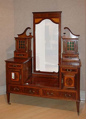 Lot 227 - Edwardian Inlaid Mahogany Dressing Table...