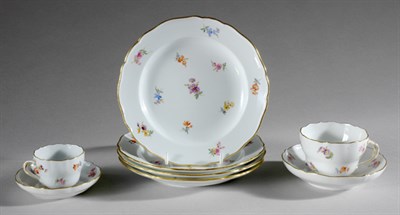 Lot 3309 - Meissen Porcelain Dessert Service...