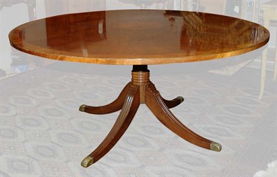 Lot 419 - Regency Style Banded Mahogany Circular...