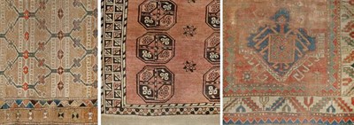 Lot 3604 - Three Assorted Rugs Comprising a Kurdish rug,...