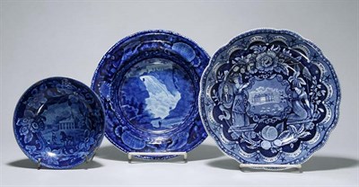 Lot 2242 - Group of Staffordshire Historical Blue Pottery...