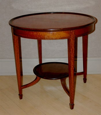 Lot 3747 - Edwardian Marquetry and String Inlaid...