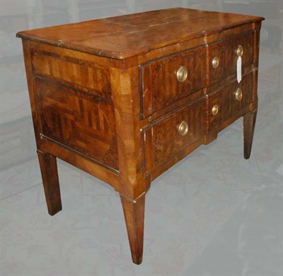 Lot 1310 - Italian Neoclassical Inlaid Walnut Commode...