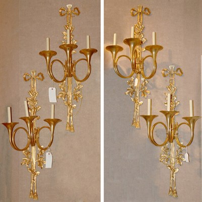 Lot 3314 - Set of Four Neoclassical Style Gilt-Bronze...