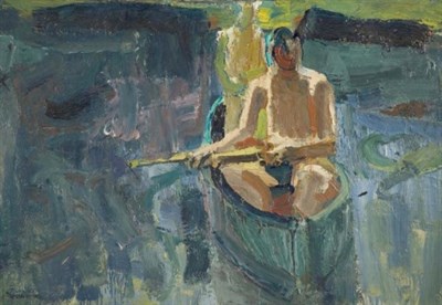 Lot 128 - David Park American, 1911-1960 Canoe, 1957...