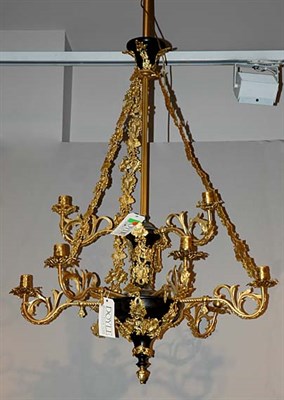 Lot 3500 - Victorian Style Gilt-Metal Nine-Light...
