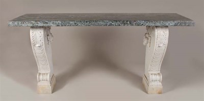 Lot 3729 - Neoclassical Style Marble Console The...
