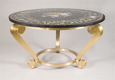 Lot 3591 - Neoclassical Style Gilt-Metal and Pietra Dura...