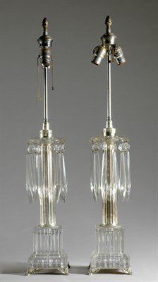 Lot 3321 - Pair of Neoclassical Style Silvered Metal and...