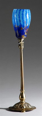 Lot 3287 - Art Nouveau Style Art Glass and Silver Plated...
