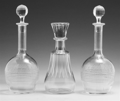 Lot 3095 - Three Baccarat Cut Glass Decanters Including a...
