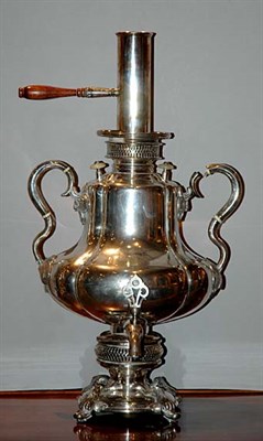 Lot 3244 - Art Nouveau Style Silver Plated Samovar Of...