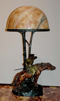 Lot 3486 - Vienna Style Cold Painted Bronze and Alabaster...