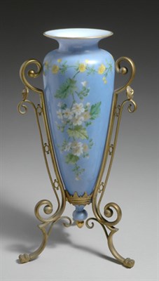 Lot 3562 - Victorian Style Gilt-Metal Mounted Glass Vase...