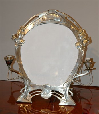 Lot 3257 - Continental Art Nouveau Silver Plated...