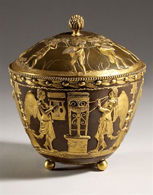 Lot 3423 - Neoclassical Style Gilt and Patinated-Bronze...