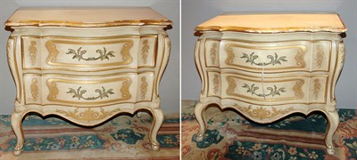 Lot 3242 - Pair of Venetian Style Parcel Gilt and Painted...