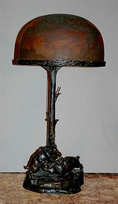 Lot 3484 - Transitional Art Nouveau/Art Deco Style Bronze...