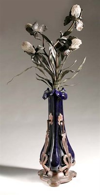 Lot 3163 - Art Nouveau Style Bronze and Metal Mounted...