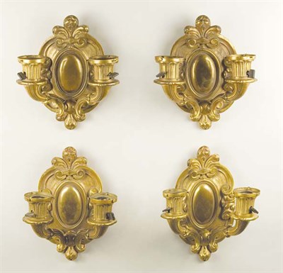 Lot 3675 - Set of Four Louis XVI Style Gilt-Bronze...