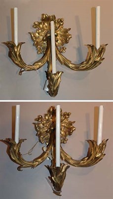 Lot 3659 - Pair of Art Nouveau Style Gilt-Bronze...