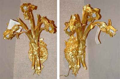 Lot 3567 - Pair of Art Nouveau Style Gilt-Metal...