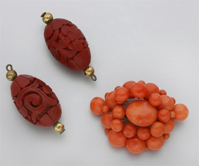 Lot 3 - Group of Coral Jewelry