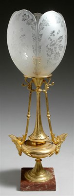 Lot 3135 - Neoclassical Style Gilt-Metal, Frosted Glass...