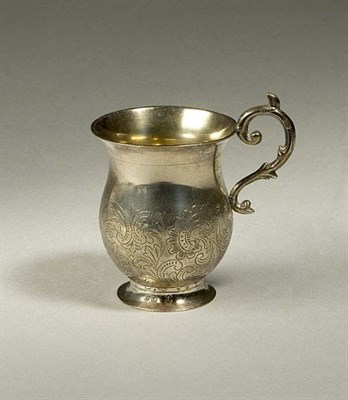 Lot 3248 - Polish Silver Footed Cup Of bulbous ovoid form,...