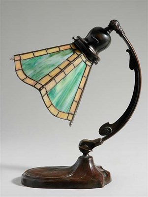 Lot 3520 - Arts and Crafts Style Leaded Glass and Handel...