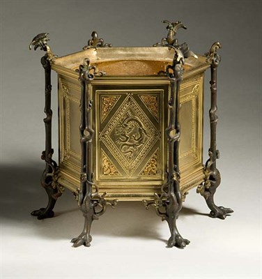 Lot 3429 - Chinese Style Gilt and Patinated-Bronze...
