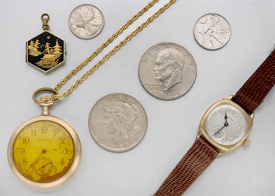 Lot 35 - A Lot of Assorted Watches, Metal Jewelry and Coins
