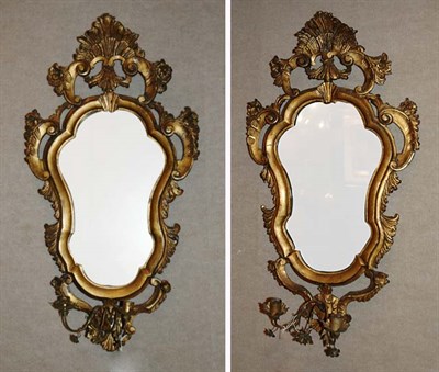 Lot 1278 - Pair of Continental Rococo Style Gilt-Wood...