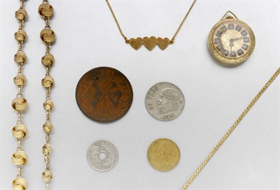 Lot 41 - Group of Assorted Coins, Currency and Jewelry