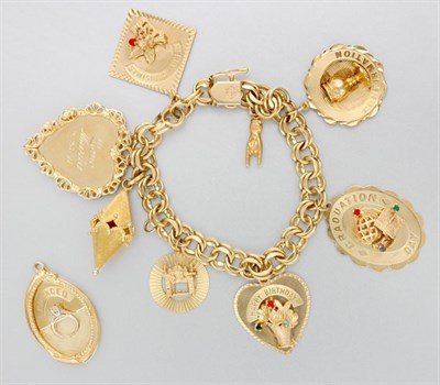 Lot 42 - Gold Charm Bracelet