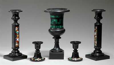 Lot 3267 - Two Pairs of Neoclassical Style Pietra Dura...