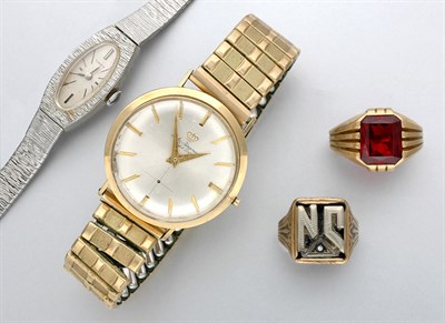 Lot 46 - Two Wristwatches and Two Rings