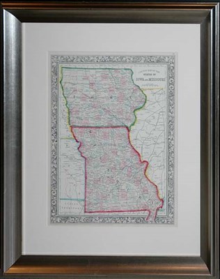 Lot 3130 - S. Augustus Mitchell COUNTY MAP OF THE STATES...