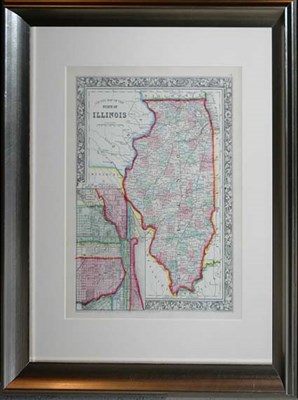 Lot 3118 - S. Augustus Mitchell COUNTY MAP OF THE STATE...
