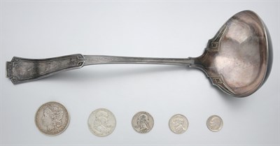 Lot 66 - Group of U.S. and Foreign Coins and a Metal Ladle
