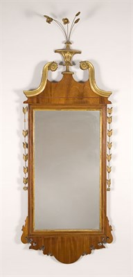 Lot 2224 - Federal Inlaid Mahogany and Parcel Gilt Mirror...