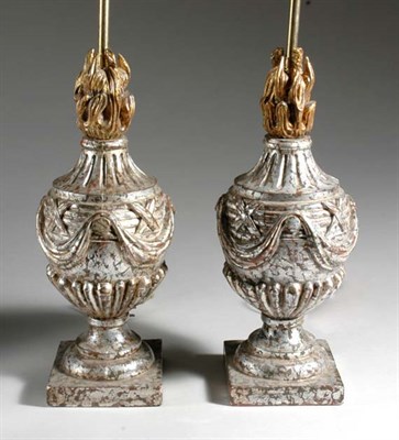 Lot 438 - Pair of Neoclassical Style Silvered...