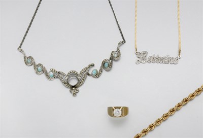 Lot 75 - Assorted Gold and Metal Jewelry