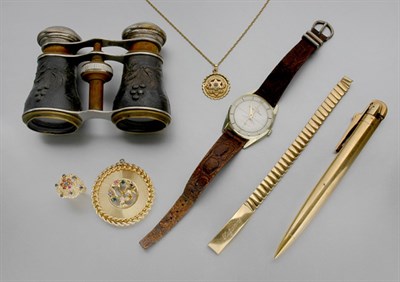Lot 76 - Group of Assorted Gold and Costume Jewelry and Miscellaneous Items
