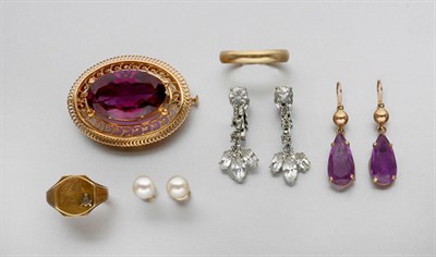 Lot 77 - Group of Assorted Gold and Costume Jewelry