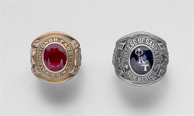 Lot 112 - Two School Rings