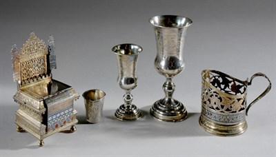 Lot 3371 - Miscellaneous Group of Russian Silver Table...