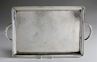 Lot 3375 - Sterling Silver Hammered Finish Two-Handled...