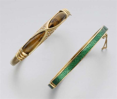 Lot 317 - Two Gold Bangles